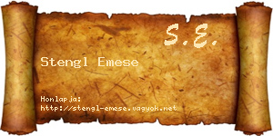 Stengl Emese névjegykártya